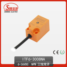 Interruptor de Proximidade Indutivo 6-36VDC Sensor de Três Fios DC PNP Não com 8mm de Detecção Disatance (ITF6-3008NA)